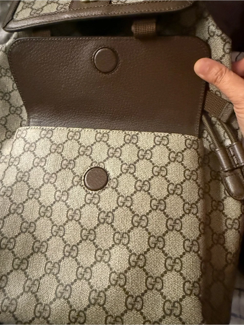 Gucci backpack beige